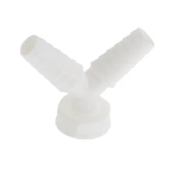 Doppel-Geräteanschluss weiß, 1" IG x 3/4" T