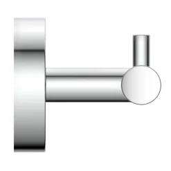Doppelhaken 'Paris' chromfarben 8,4 cm