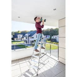 Doppelleiter 'Dopplo' 2 x 7 Stufen