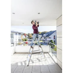 Doppelleiter 'Dopplo' 2 x 7 Stufen