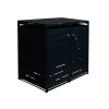 Doppel-Mülltonnenbox Stahlblech anthrazit 132 x 82 x 116 cm