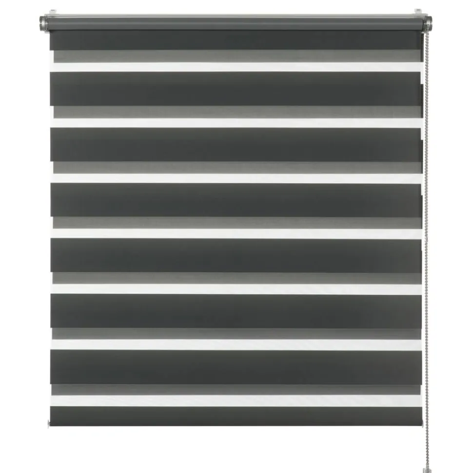 Doppelrollo 'Tilda' grau 45 x 150 cm