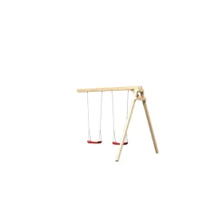 Doppelschaukelanbau mit Adapter für Stelzenhäuser naturbelassen 240 x 264 cm
