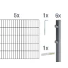 Doppelstabmatten-Set anthrazit 160 x 1000 cm