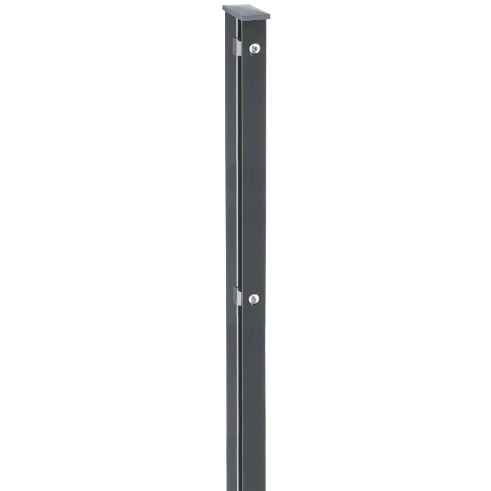 Doppelstabmattenzaun-Set 'Pico S 2.0' anthrazit 2600 x 100 cm