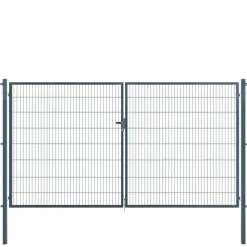 Doppeltor 'Essential' anthrazit 400 x 160 cm, mit Zaunanschluss