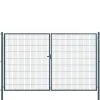 Doppeltor 'Essential' anthrazit 400 x 180 cm, mit Zaunanschluss