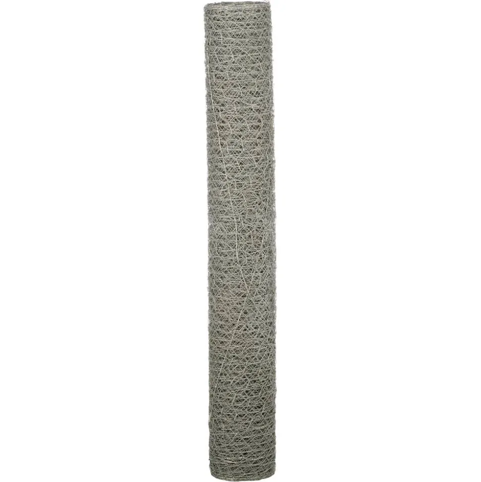 Drahtgeflecht 6-eckig silbern 75 cm