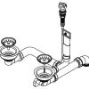 Drehexcenter-Siebkorbventil 1 1/2", mit Überlauf