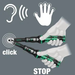 Drehmomentschlüssel 'Click-Torque A5' mit Umschaltknarre 1/4