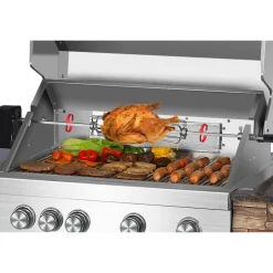 Drehspieß mit Motor Edelstahl Ø 10 x 119 cm