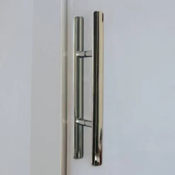 Drehtür 'Avanta/Quick72' für Seitenwand, Klarglas beschichtet, rechts, teilgerahmt, chromfarben, 90 x 200 cm