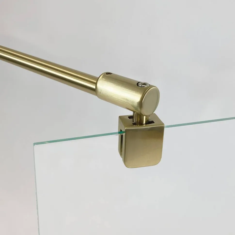 Drehtür 'Elana 2.0' für Seitenwand, links, goldfarben, 100 x 200 cm