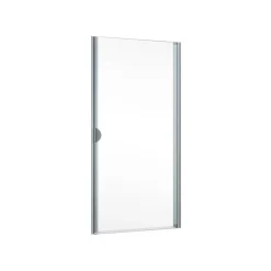Drehtür für Nische 'Sunny' teilgerahmt, aluminiumfarben, 90 x 180 cm