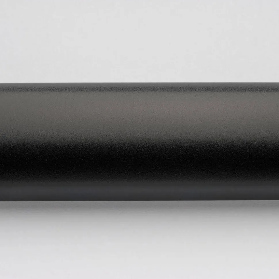 Drehtür 'Panorama' mit Festteil, für Nische, links, teilgerahmt, schwarz-matt, 90 x 200 cm