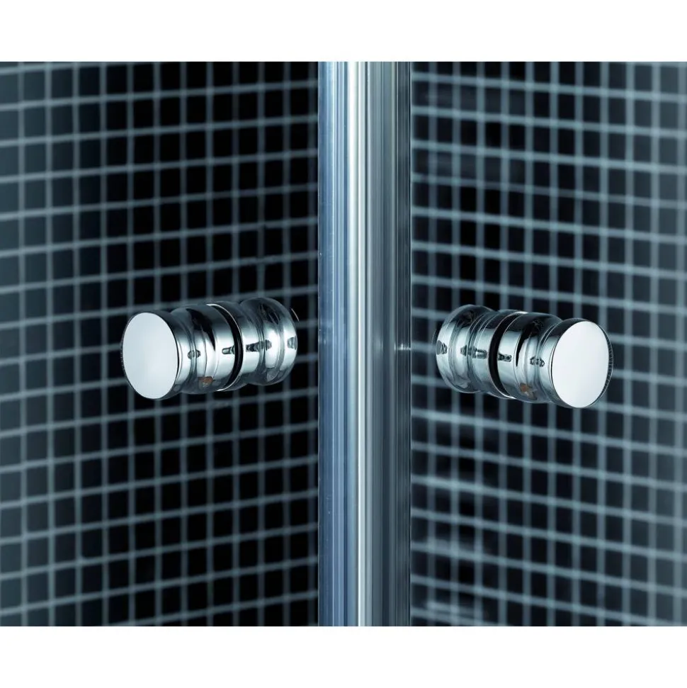 Drehtür 'Winga' für Seitenwand rechts 80 x 195 cm grau
