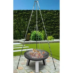 Dreibein-Schwenkgrill Ø 70 x 160 cm für Feuerschale