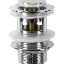 Druckknopf-Ablaufventil 1 1/4" rund