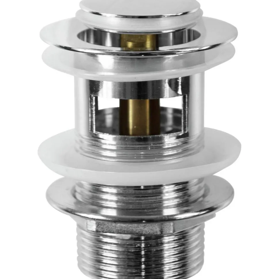 Druckknopf-Ablaufventil 1 1/4" rund