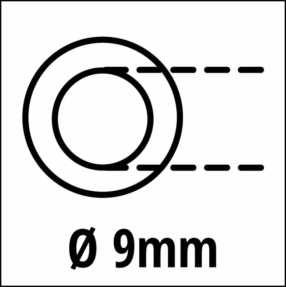 Druckluft-Gewebeschlauch Ø 9 mm 15 m