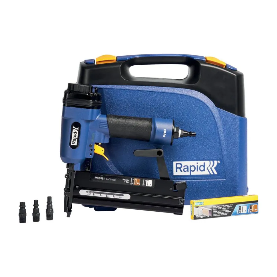 Drucklufttacker/-nagler PBS151 im Koffer