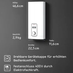 Durchlauferhitzer 'DHB-E 18/21/24 LCD' 24 kW