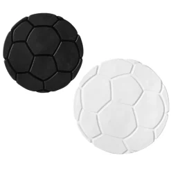 Dusch- und Wanneneinlage 'XXS Fußball' weiß/schwarz Ø 10 cm, 6 Stück