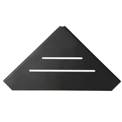 Duschablage 'Pori' 32,5 x 4,3 x 18,3 cm Aluminium schwarz