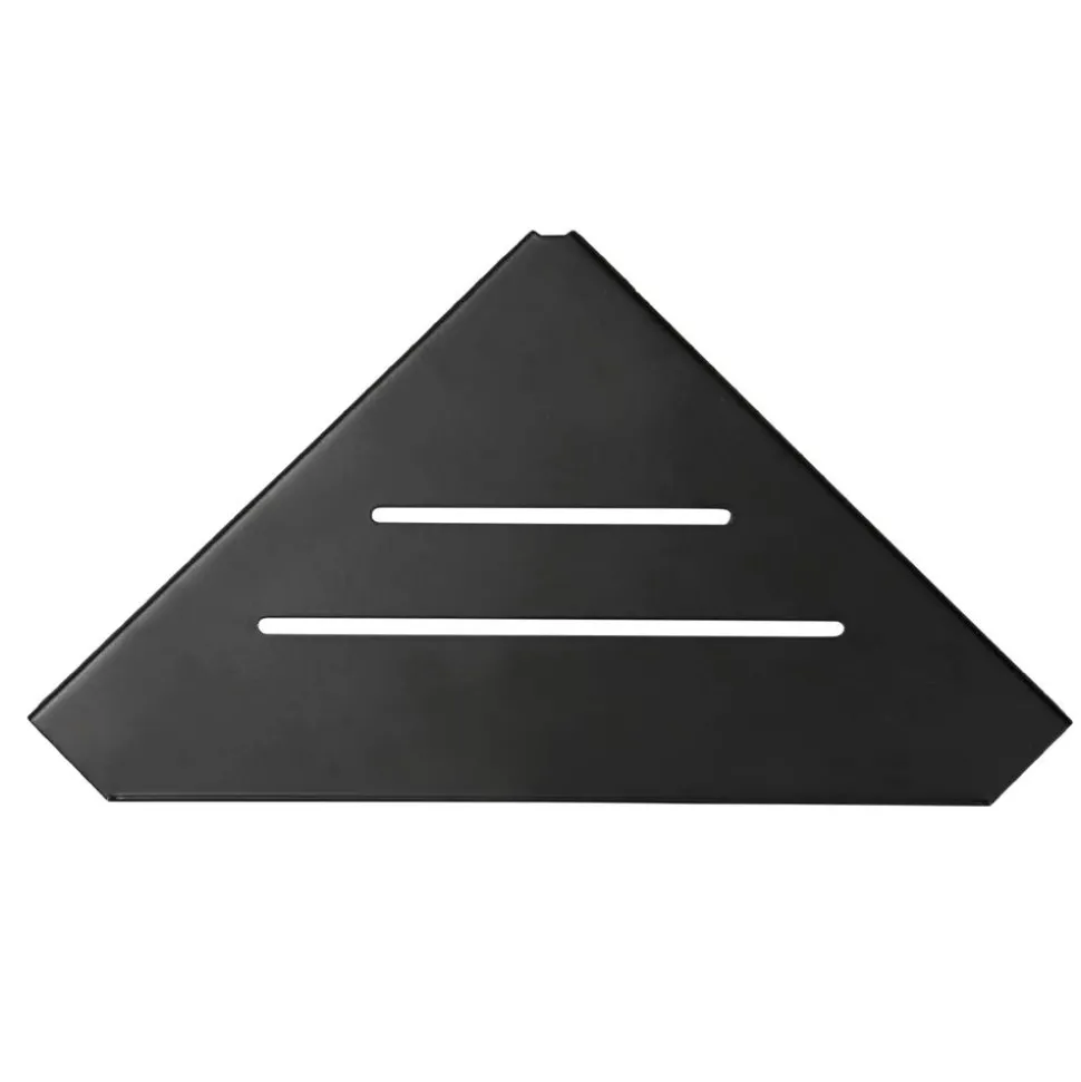 Duschablage 'Pori' 32,5 x 4,3 x 18,3 cm Aluminium schwarz