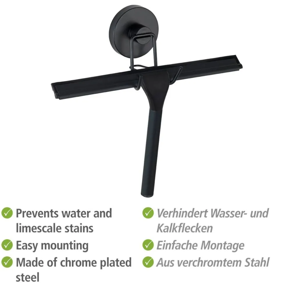 Duschabzieher edelstahlfarben 24,5 x 25 x 5 cm