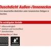 Duschdicht für Innenecken