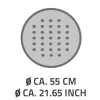 Duscheinlage 'Tecno' weiß Ø 55 cm