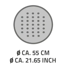 Duscheinlage 'Tecno' weiß Ø 55 cm