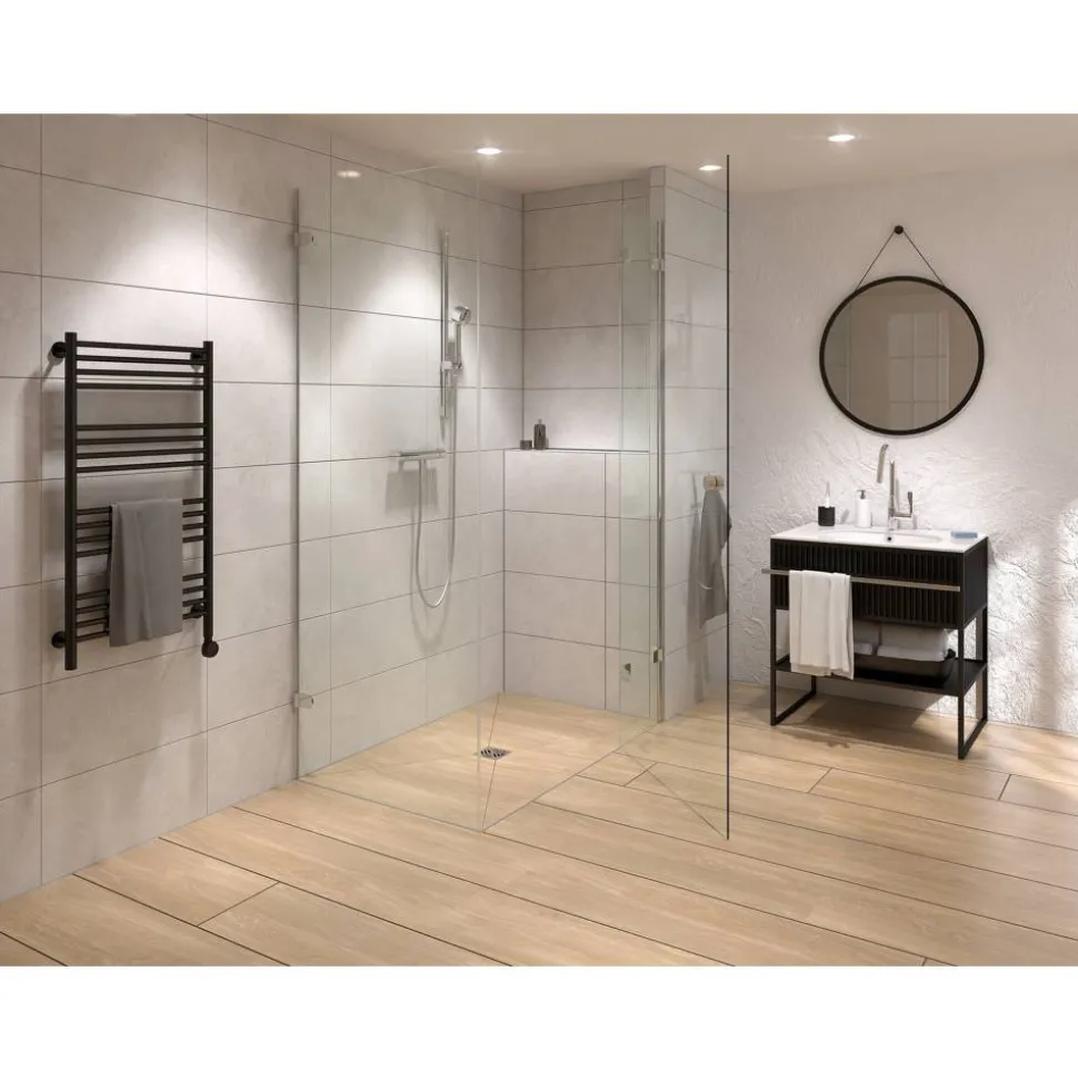 Duschelement barrierefrei Ablauf senkrecht 120 x120 cm