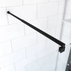 Duschhaltestange 'Parma' schwarz 70 - 100 cm
