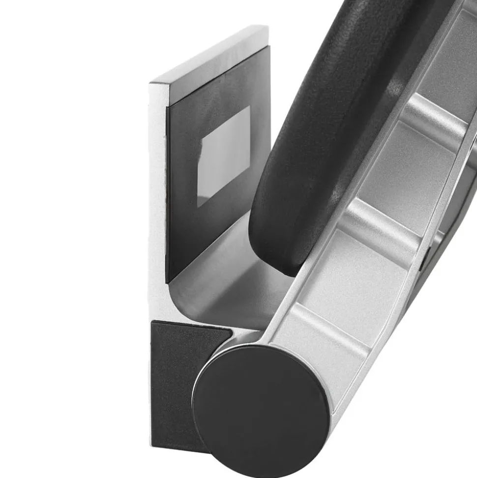 Duschklappsitz 'Premium' silbern/schwarz, Ø 34 cm, bis 150 kg