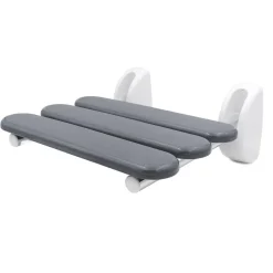 Dusch-Klappsitz 'Pro' zementgrau 38,2 x 33 x 16,2 cm
