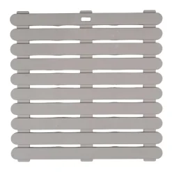Duschmatte 'Indoor & Outdoor' Kunststoff taupe 55 x 55 cm