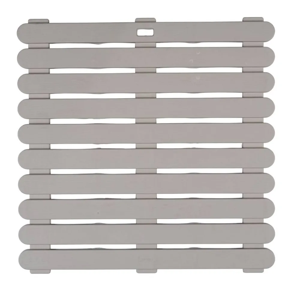 Duschmatte 'Indoor & Outdoor' Kunststoff taupe 55 x 55 cm