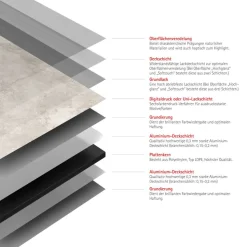 Duschrückwand 'DecoDesign' greige 150 x 255 cm
