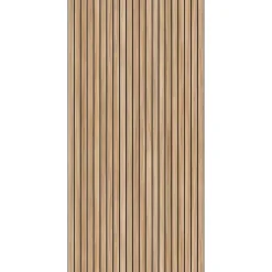 Duschrückwand 'DecoDesign' Lärche Japandi, vertikal, 100 x 255 cm
