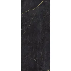 Duschrückwand 'DecoDesign' Softtouch Stein Marmor-Anthrazit-Gold 255 x 100 cm