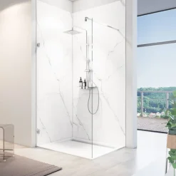 Duschrückwand 'DecoDesign' Softtouch Stein Marmor, 100 x 255 cm