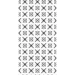 Duschrückwand Fliesenoptik Orient-Design schwarz/weiß 100 x 210 cm