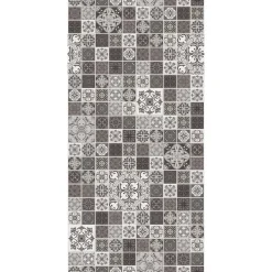 Duschrückwand Fliesenoptik Marokko-Design grau/weiß 100 x 210 cm