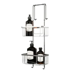 Duschregal, 2 Etagen, verchromt