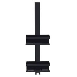 Duschregal 'Bribano' Edelstahl schwarz 23 x 71 x 18 cm