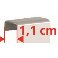 Duschregal 'Bribano' Edelstahl schwarz 23 x 44,5 x 18 cm