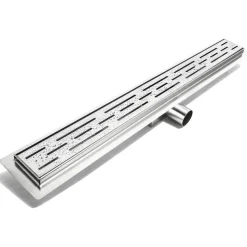 Duschrinne 80 cm Edelstahl, 3-reihig geschlitzt