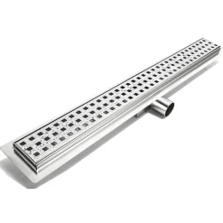 Duschrinne 70 cm Edelstahl, 3-reihig gelocht
